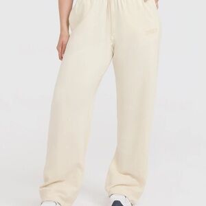 Oner active Raw Lounge Wide Leg Joggers | Off White - S - Short
